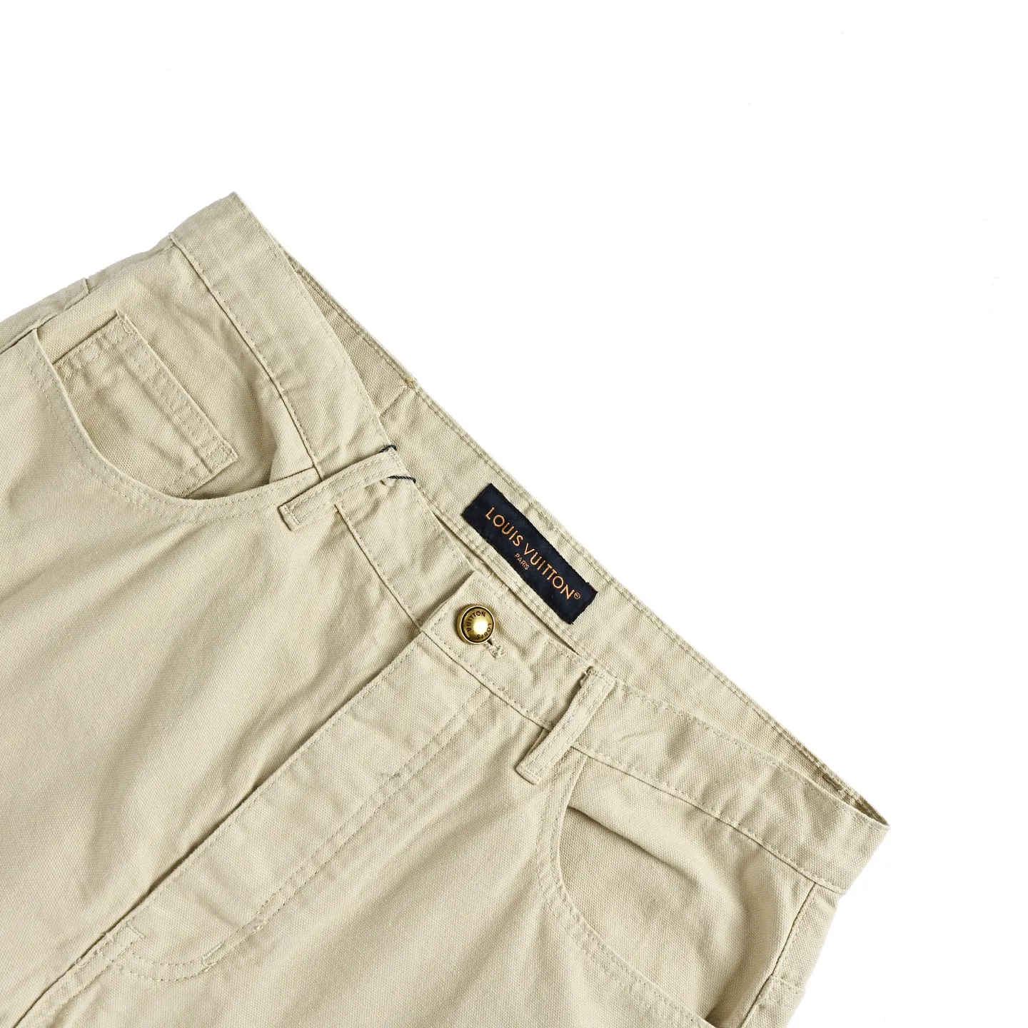 Louis Vuitton/Louis Vuitton Monogram signature jeans with front and back embroidery